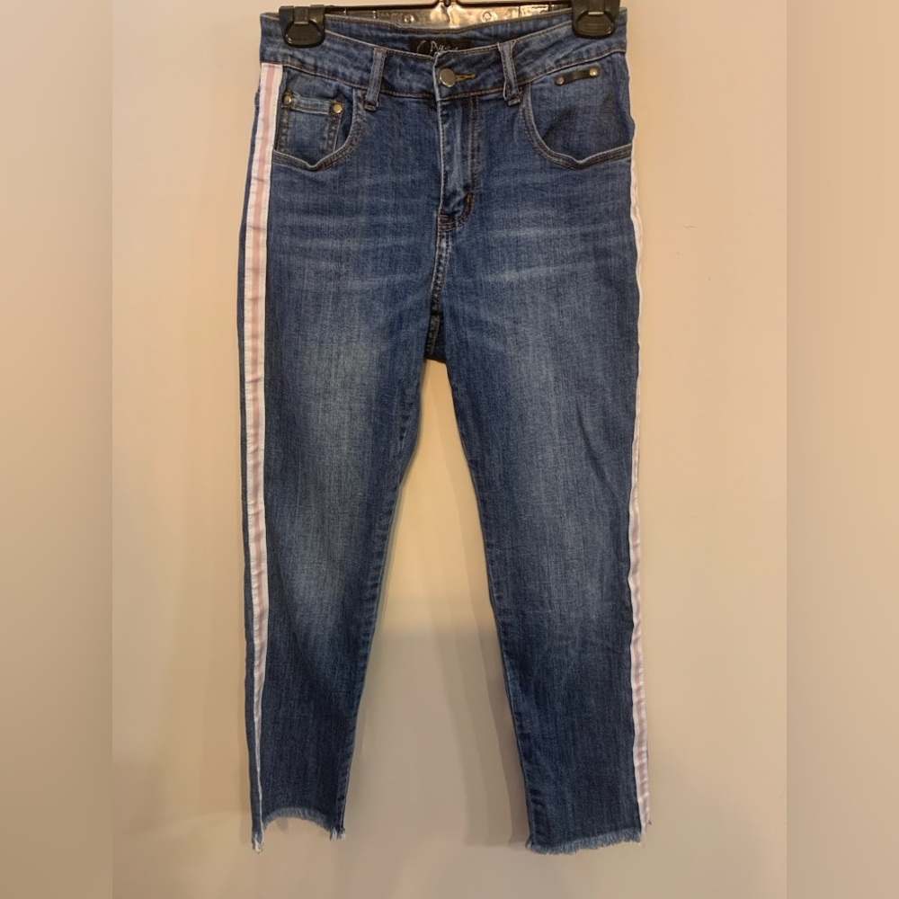 OXYGEN Jeans with Pink Stripe